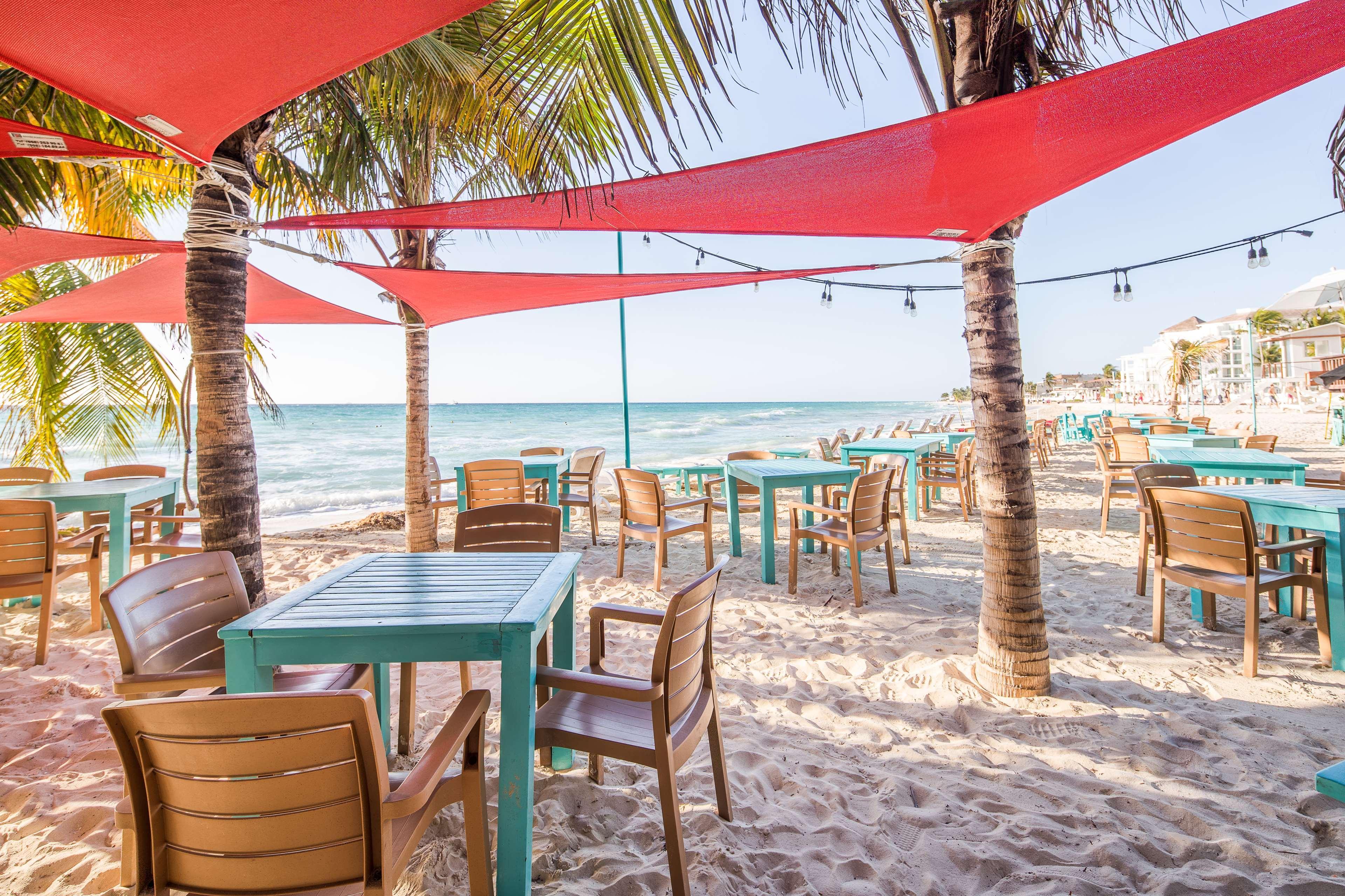 Отель Wyndham Garden Плая-дель-Кармен Экстерьер фото Beach bar in Playa del Carmen, Mexico